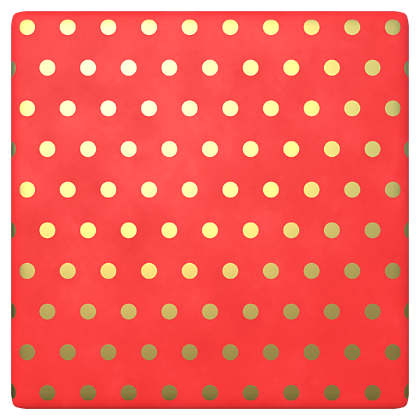 Wrapping Paper with Golden Dots (Plane)