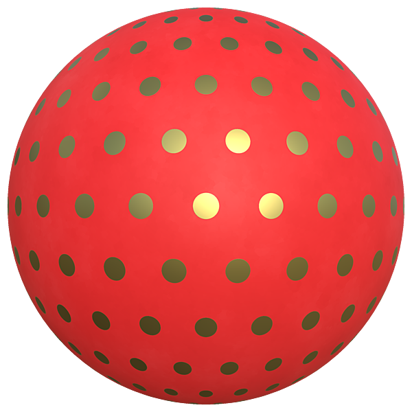 Wrapping Paper with Golden Dots (Sphere)