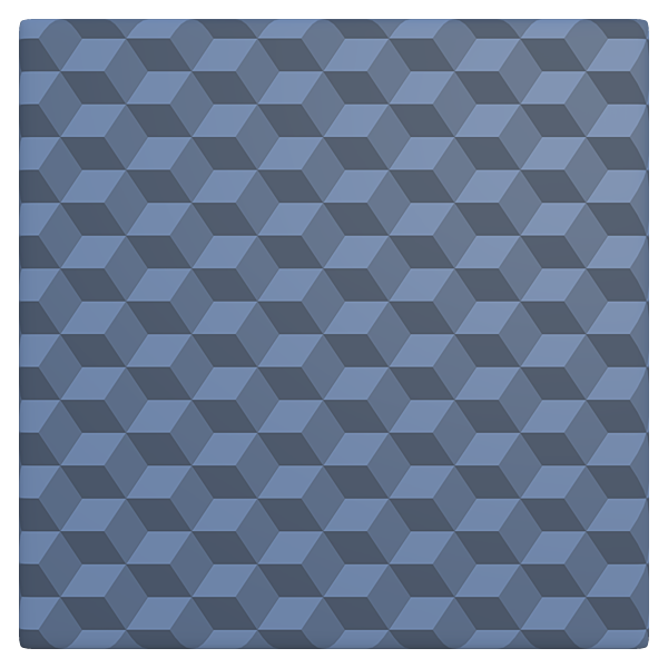 Geometric Cube Shape Wallpaper Pattern (Plane)