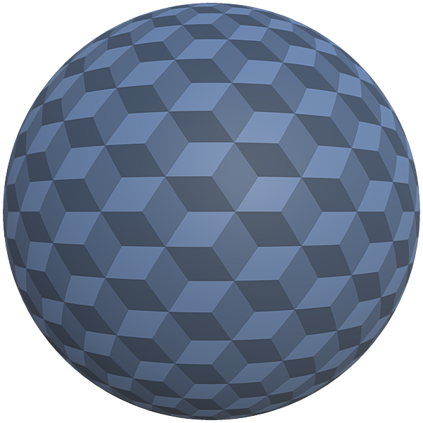Geometric Cube Shape Wallpaper Pattern (Sphere)