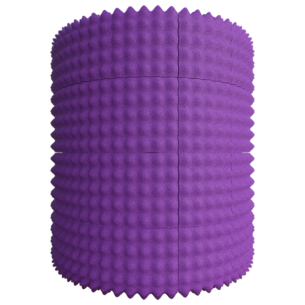 Acoustical Eggcrate Foam Tiles (Cylinder)