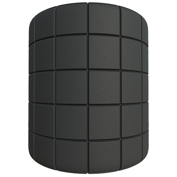 Tiled Square Foam Acoustic Panels (Cylinder)