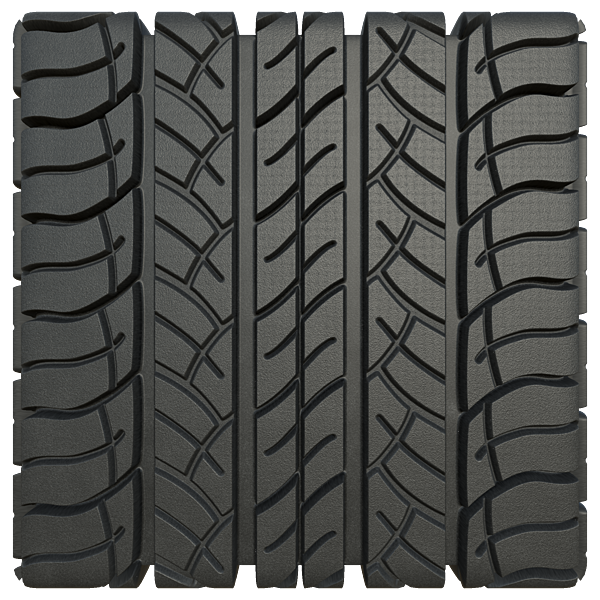 Clean Car Tire Rubber Texture (Plane)