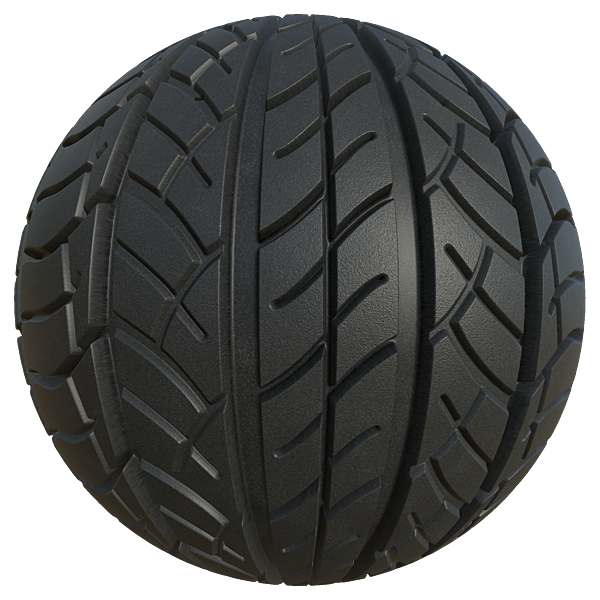 Clean Car Tire Rubber Texture (Sphere)