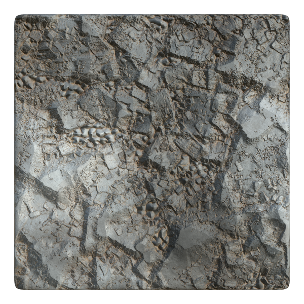 Rock Texture with Sharp Edges (Plane)
