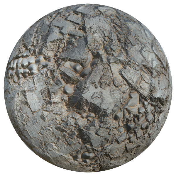 Rock Texture with Sharp Edges (Sphere)