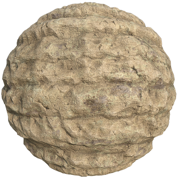 Bumpy and Sandy Cliff Rock Texture (Sphere)