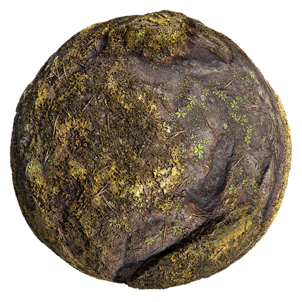 Mossy Rock Texture (Sphere)