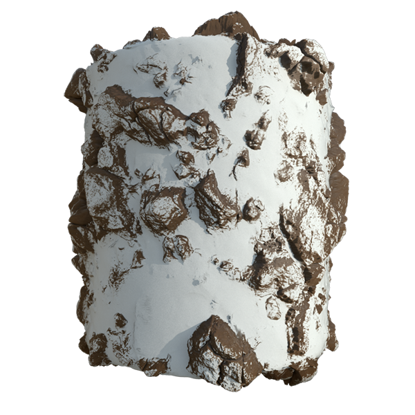 Snowy Rocks Texture (Cylinder)