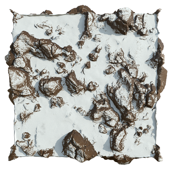 Snowy Rocks Texture (Plane)