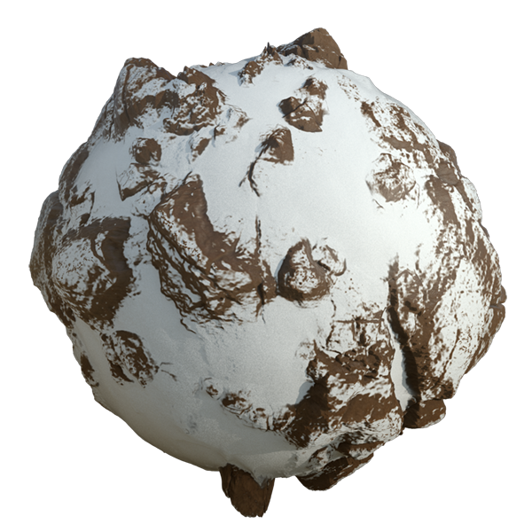 Snowy Rocks Texture (Sphere)