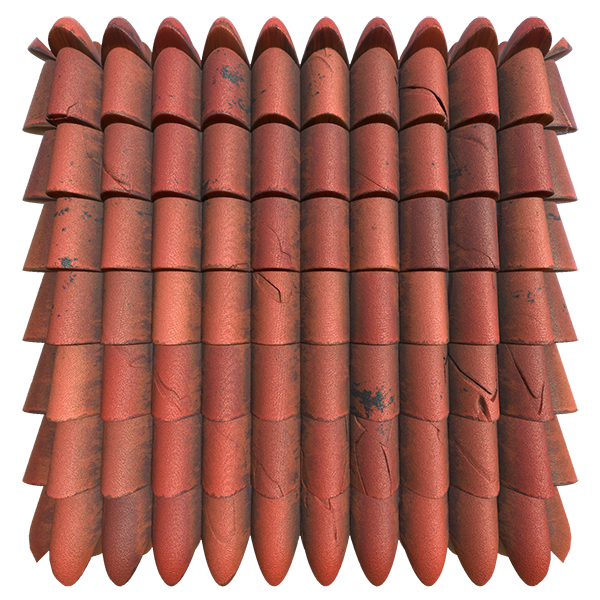 Classical Rooftop Tile Texture (Plane)