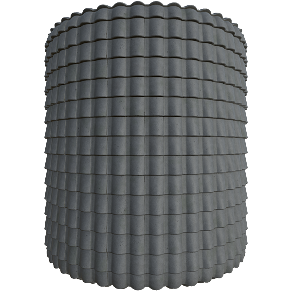 Black Clay Rooftop (Cylinder)