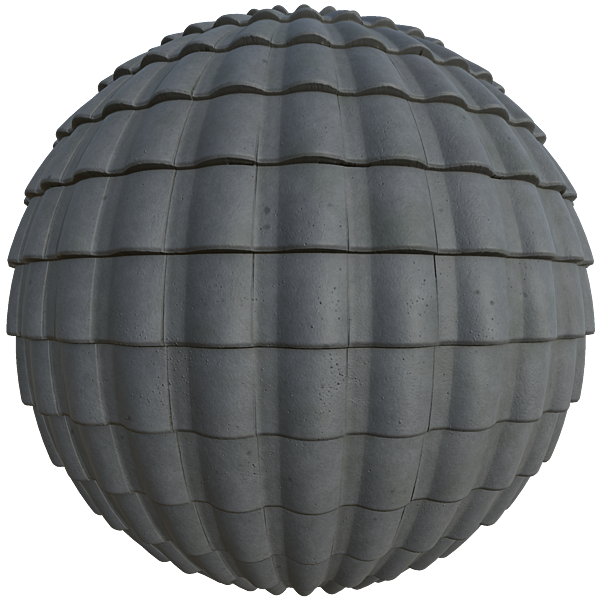 Black Clay Rooftop (Sphere)