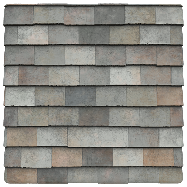 Colourful Clay Roof Tiles in Dull Tone (Plane)