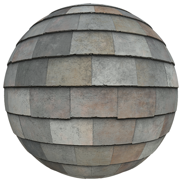 Colourful Clay Roof Tiles in Dull Tone (Sphere)