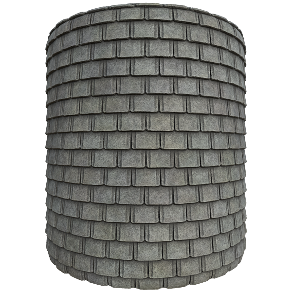 Square Asphalt Rooftop Texture (Cylinder)