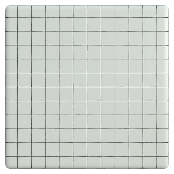 White Bathroom Tile Texture (Plane)