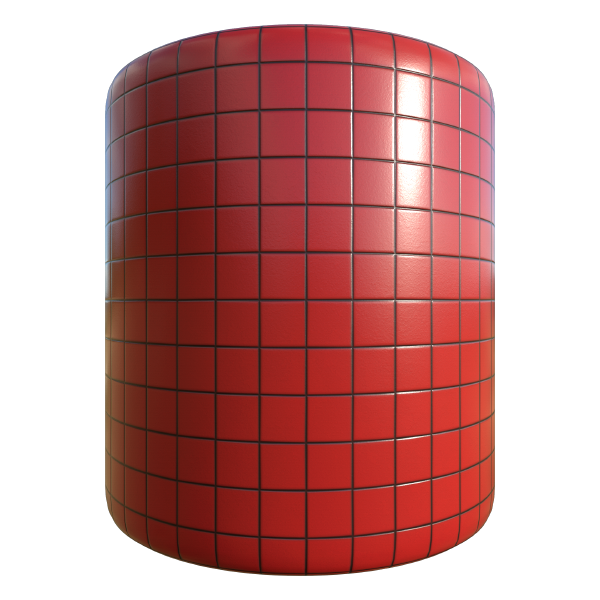 Small Red Tile Texture (Cylinder)