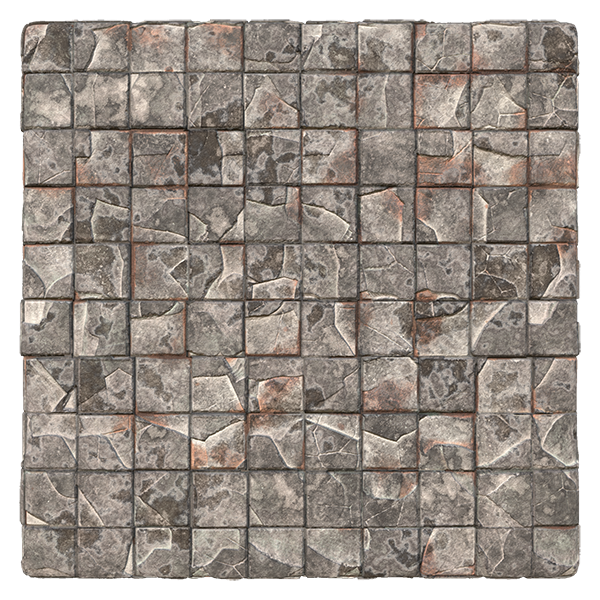 Broken Square Tile Texture (Plane)