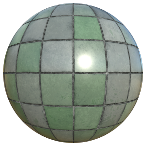 Shiny Green Tile Texture