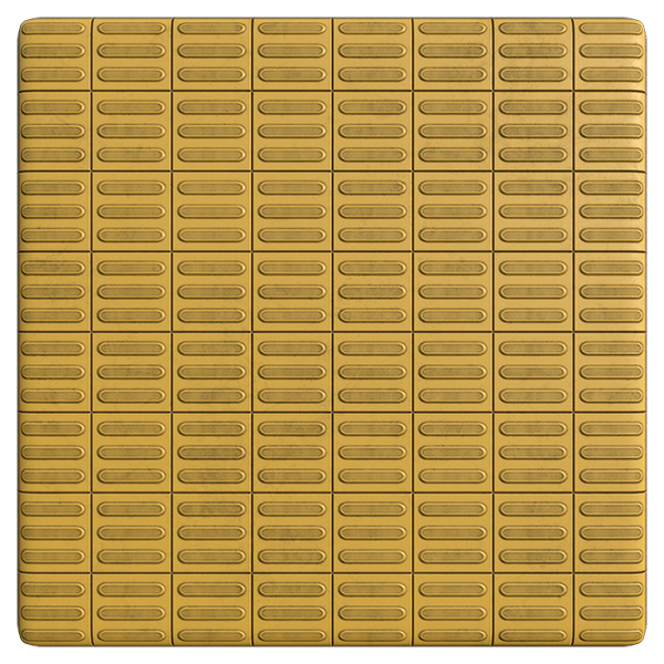 PVC Yellow Tactile Paving Tile Texture (Plane)