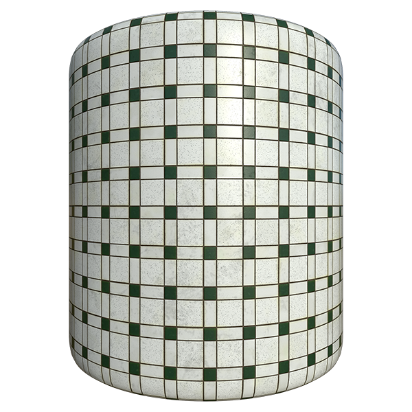 Vintage Style Floor Tiles (Cylinder)
