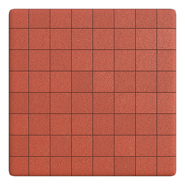 Rubber Mulch Mats / Tiles for Playground Safety (Plane)