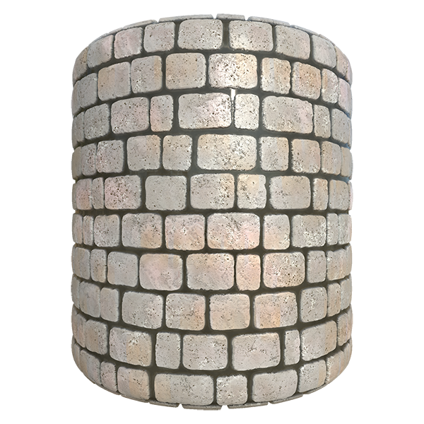 Classic Cobblestones with Puddles (Cylinder)