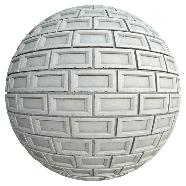 Concrete Block Tile with Hole (Sphere)