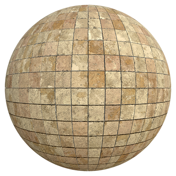 Brownish Terracotta Outdoor Tiles (Sphere)