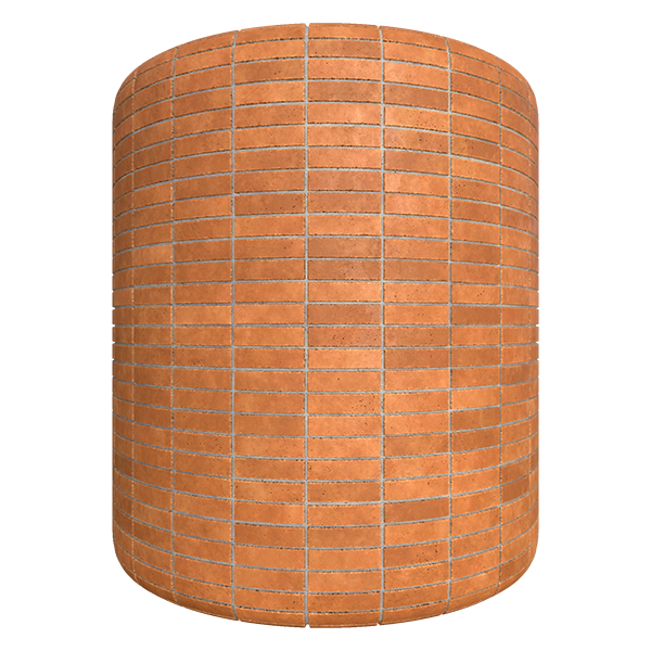 Horizontally Stacked Terracotta Tiles (Cylinder)
