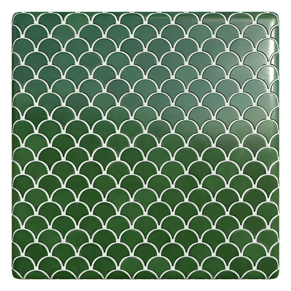 Fish Scale Ceramic Tiles (Plane)