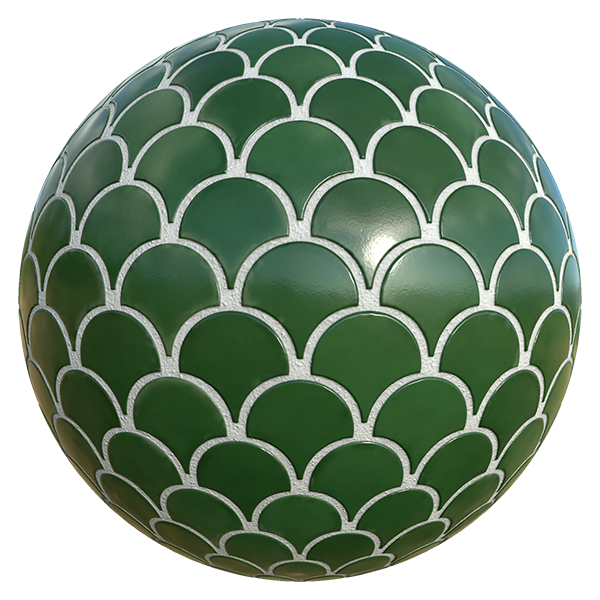 Fish Scale Ceramic Tiles (Sphere)
