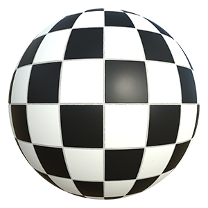 Square Black and White Ceramic Checker Tiles