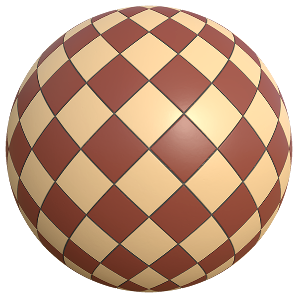 Square Brownish Ceramic Tiles (Sphere)