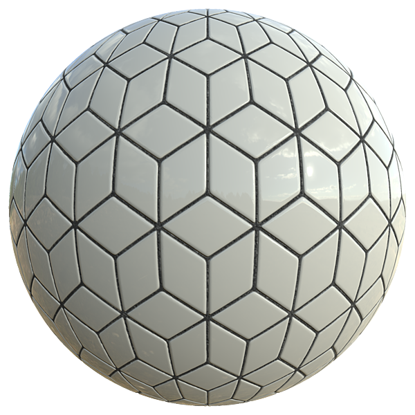 Rhombus Ceramic Tiles (Sphere)