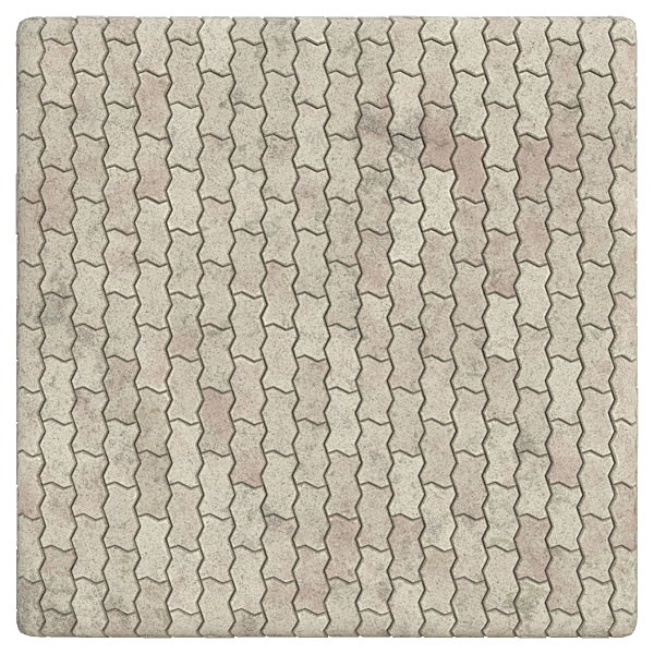 Zig Zag Unipaver Block Bricks (Plane)