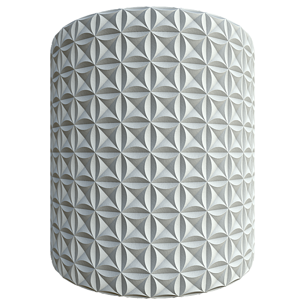 Geometric Tile Texture for Wall Decor (Cylinder)