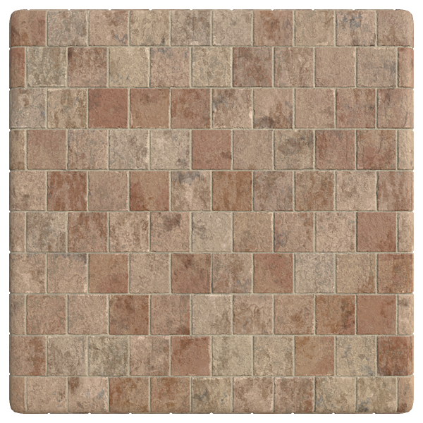 Orange Terracotta Floor Tiles (Plane)