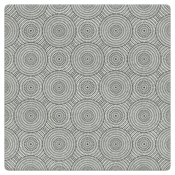 Circular Cobblestone Paving Texture (Plane)