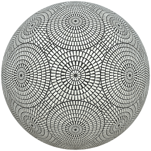 Circular Cobblestone Paving Texture