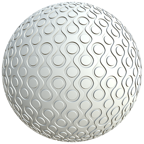 Waves and Circles Wall Decor Texture (Sphere)