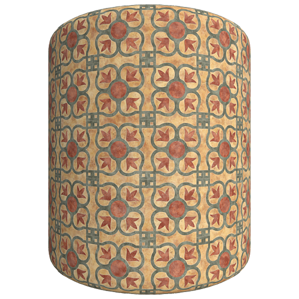 Moroccan Style Floor Tiles (Cylinder)