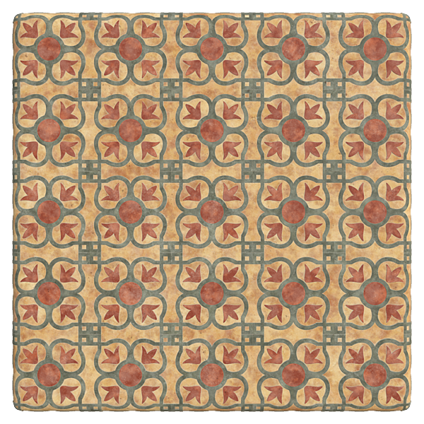 Moroccan Style Floor Tiles (Plane)