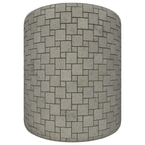 Large and Small Square Concrete Paving Outdoor Blocks (Cylinder)
