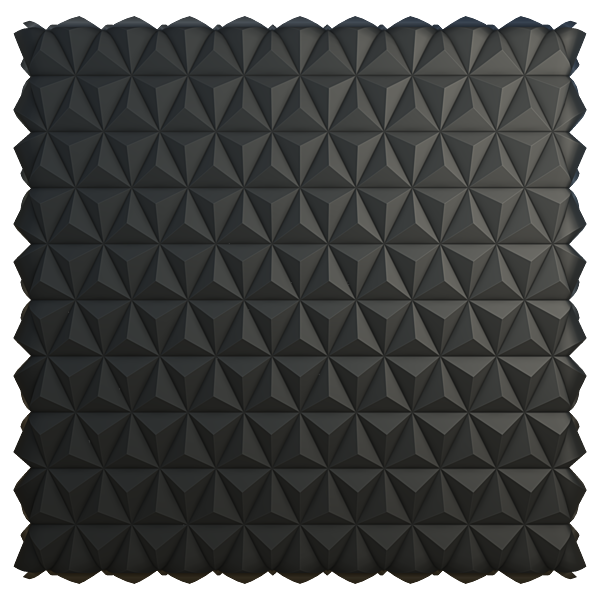 Pyramid Black Wall Tiles (Plane)