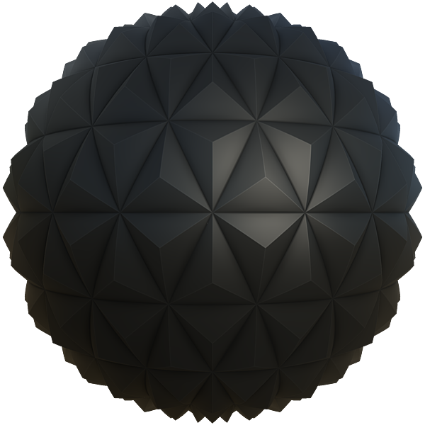 Pyramid Black Wall Tiles (Sphere)