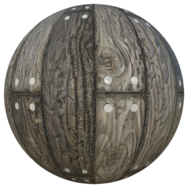 Nailed Wood Plank Texture (Sphere)