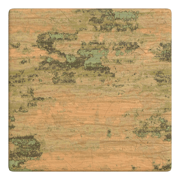 Wood Texture with Scratches and Mosses (Plane)